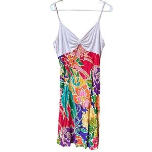 Jams World Y2K Vintage Wild Flowers Dress Size XL Resort Wear